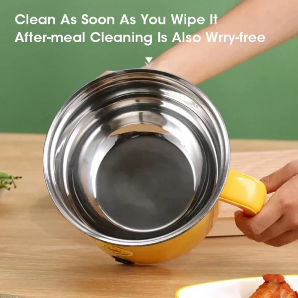 1.8l 다기능 밥솥 냄비 다기능 학생 기숙사 전기 전기 요리 국수 홈 냄비 스테인레스 스틸