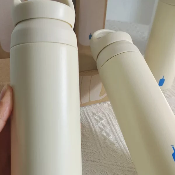 이중벽 500ml 스테인리스 스틸 보온 물병 휴대용 직수형 차 누수 방지 단일 배치 구형 팬 눈 감기 구매