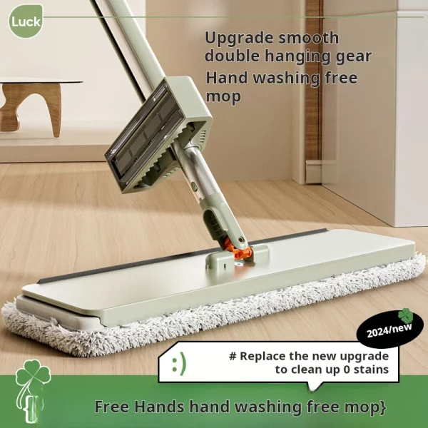 손세탁이 필요 없는 가정용 플랫 걸레, 회전 바닥 스크러버, 습식 및 건식 이중 용도, 흡수성 및 교체 가능한 걸레, 빠른 닦기