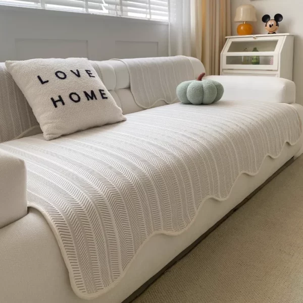 1PC 여름 아이스 실크 소파 시트 커버 미끄럼 방지 시원한 느낌 애완 동물 어린이 소파 슬립 커버 L 코너 소파 타월 거실 여름쇼파패드 쇼파패드