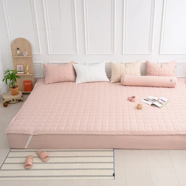소프트워싱 푸딩 사계절 부드러운 패밀리 누빔 침대패드
