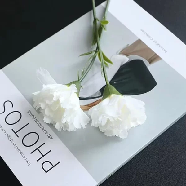 1/3pcs 인공 꽃 실크 카네이션 홈 웨딩 신부 부케 축제 테이블 장식 정원 DIY 선물 파티 상자 Diy 스크랩북