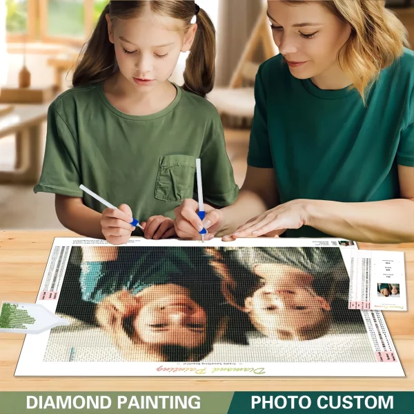 RUOPOTY 사진 사용자 정의 다이아몬드 페인팅 전체 라운드/사각형 크로스 스티치 벽 장식 다이아몬드 자수 DIY 다이아몬드