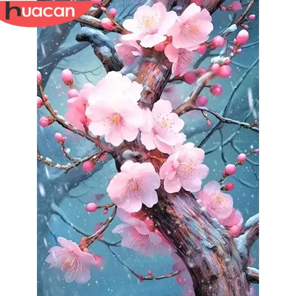 HUACAN 동물 DIY 다이아몬드 페인팅 개구리 식물, 풀 스퀘어 라운드 5D 다이아몬드 모자이크 추상 색상, 홈 데코