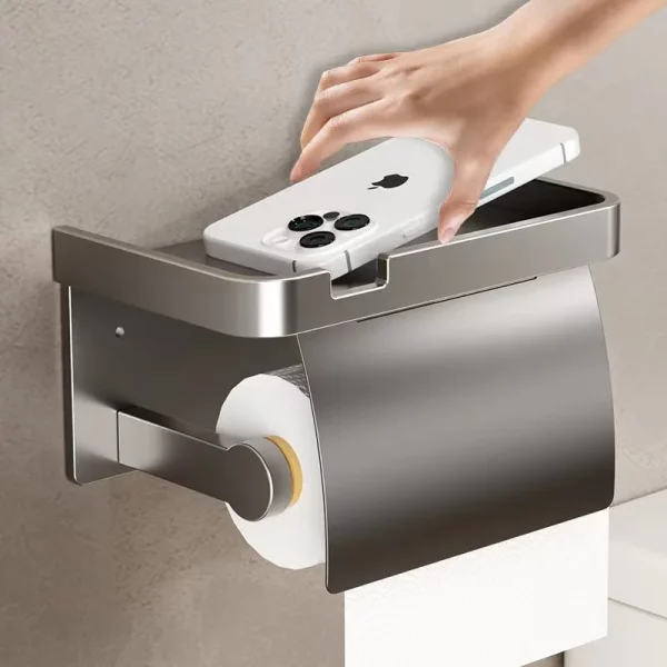 보관함, 전화 홀더, 알루미늄 욕실 종이 타월 홀더, 욕실 액세서리가 포함된 벽걸이형 화장지 홀더