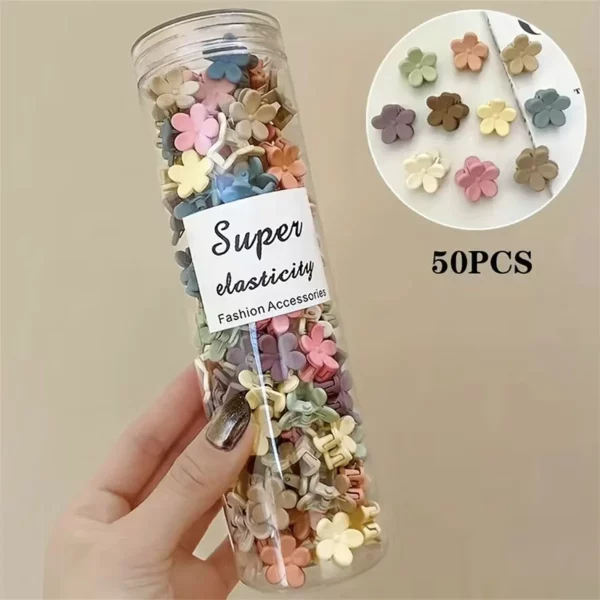 50 개/대 귀여운 머리 발톱 여자를위한 작은 크기 미니 머리핀 헤어 클립 한국어 사이드 클립 Bangs 클립 여성 스위트 헤어 액세서리