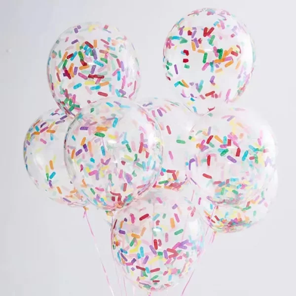 12inch 10pcs 아이스크림 풍선 생일 웨딩 파티 장식 긴 스트립 종이 색종이 라텍스 풍선 베이비 샤워 뿌리