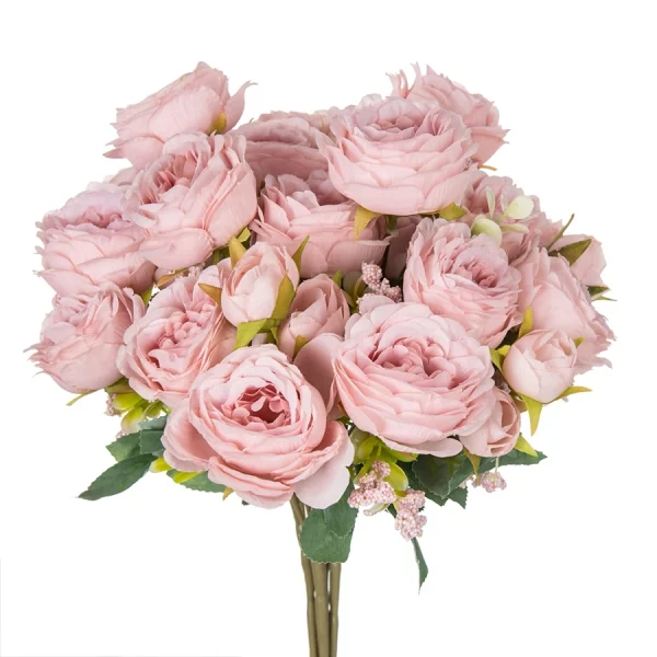 인공 꽃 가짜 실크 모란 꽃병 홈 룸 장식 스크랩북 축제 갈 랜드 웨딩 부케 파티 액세서리