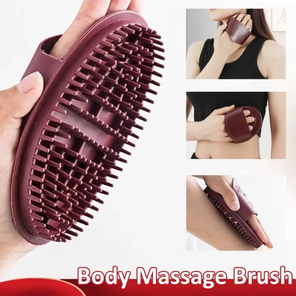 바디 마사지 브러시 바디 안티 셀룰라이트 두피 헤어 빗 편안한 컴포트 그립 브러시 전신 슬리밍 편안한 스크럽 마사지