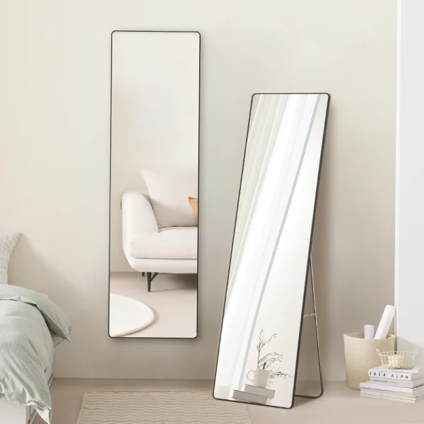 라운드 슬림 전신거울 스탠드 전신거울 거치형