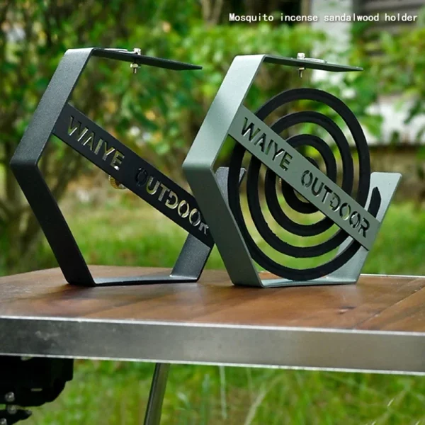 새로운 야외 모기 코일 트레이 캠핑 도구 관광 하이킹 모기 코일 홀더 캠핑 용품 교수형 모기 코일 홀더