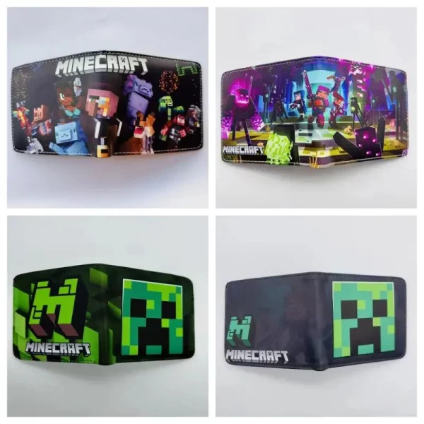 새로운 내 세계 귀여운 만화 휴대용 짧은 지갑 세련되고 간단한 학생 동전 지갑 소녀와 소년을위한 귀여운 것들