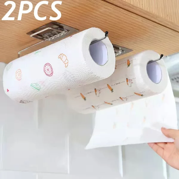 주방 화장지 홀더 티슈 홀더 교수형 욕실 화장지 홀더 롤 종이 홀더 수건 걸이 스탠드 스토리지 랙