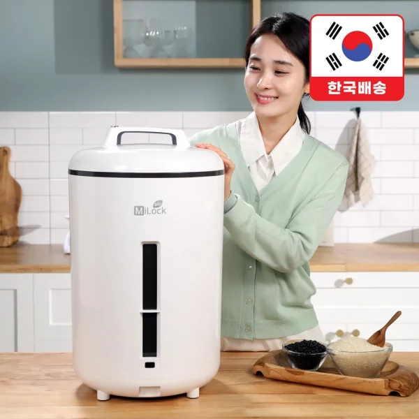 [milock]위드웰 쌀통 미락 진공쌀통 20kg 쌀보관함 벌레방지 쌀보관통 집들이선물