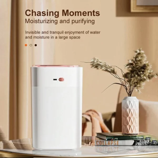 1.2L 헤비듀티 미스트 가습기 - 침실 및 사무실용 50ml/h 초저소음 공기 가습기(2-8시간 타이머)