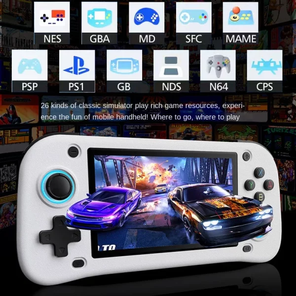G28 오픈 소스 휴대용 게임 콘솔 26가지 클래식 에뮬레이터 4.3인치 화면 64G 128G 저장용량 휴대용 레트로 게임기